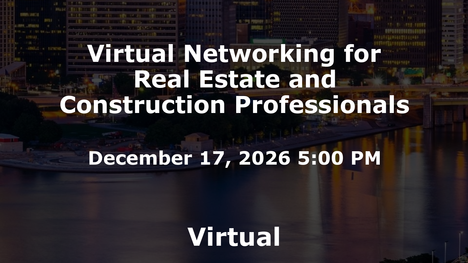 Virtual Networking for Real Estate and Construction Professionals event image